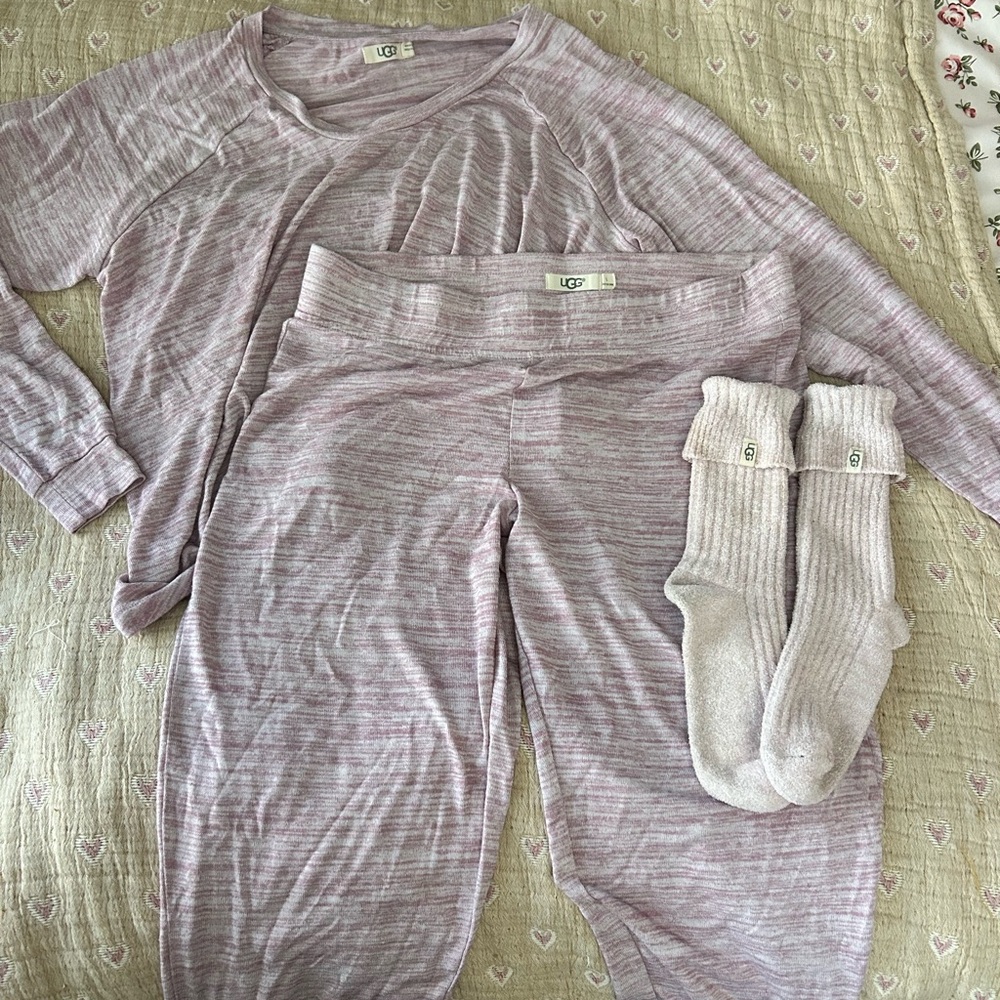 UGG Women's Soft Pink Pajama Set